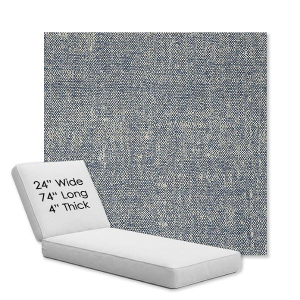 Picture of Chartres Storm | Chaise Lounge Replacement Cushion Boxed Style - SIZE B