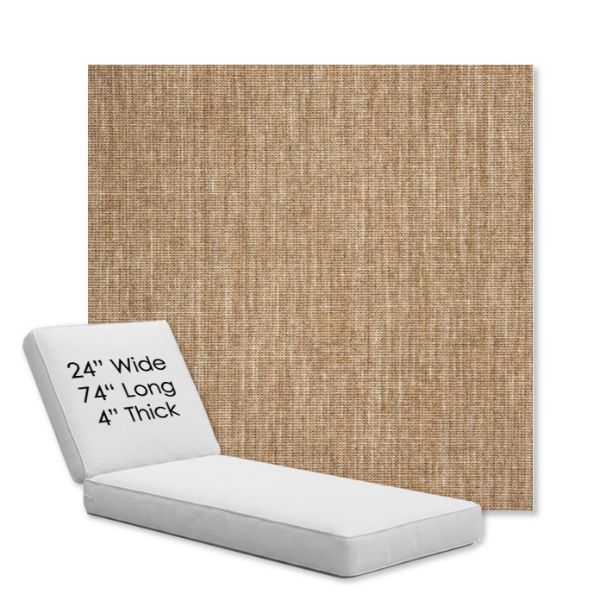 Picture of Crush Camel | Chaise Lounge Replacement Cushion Boxed Style - SIZE B