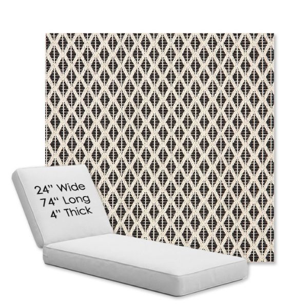 Picture of Detail Classic | Chaise Lounge Replacement Cushion Boxed Style - SIZE B