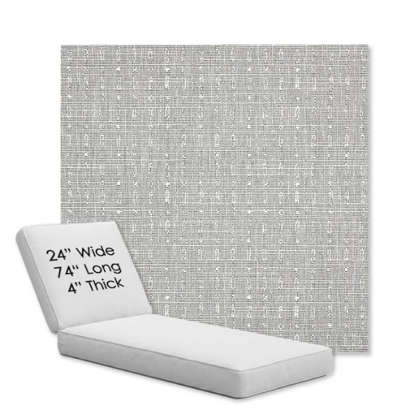 Picture of Embrace Pewter | Chaise Lounge Replacement Cushion Boxed Style - SIZE B