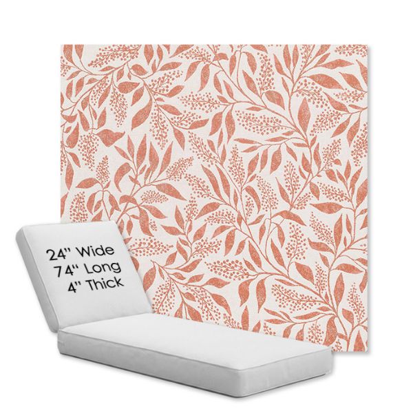 Picture of Exquisite Guava | Chaise Lounge Replacement Cushion Boxed Style - SIZE B