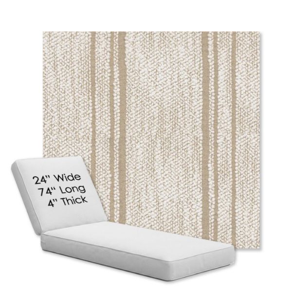 Picture of Harvest Kaolin | Chaise Lounge Replacement Cushion Boxed Style - SIZE B