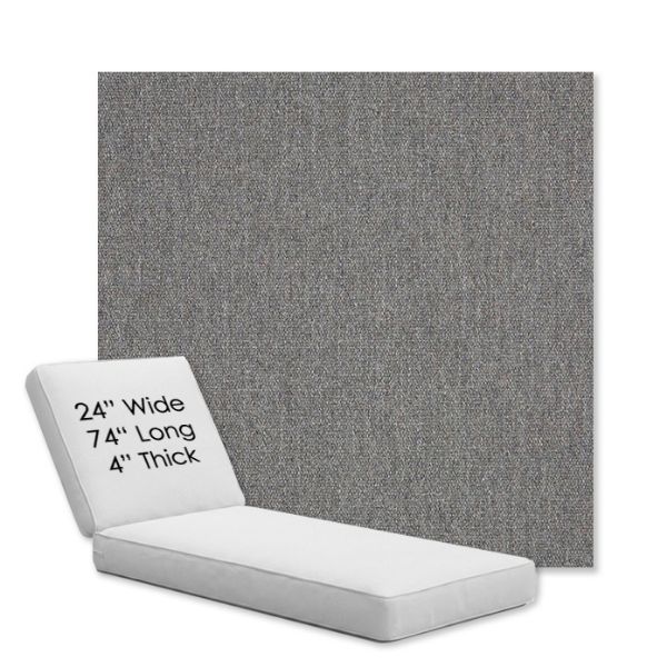 Picture of Heritage Slate | Chaise Lounge Replacement Cushion Boxed Style - SIZE B