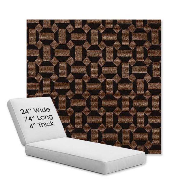 Picture of Hoopla Cola | Chaise Lounge Replacement Cushion Boxed Style - SIZE B