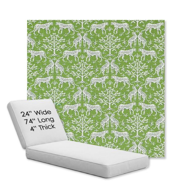 Picture of Jaipur Frame Chive | Chaise Lounge Replacement Cushion Boxed Style - SIZE B