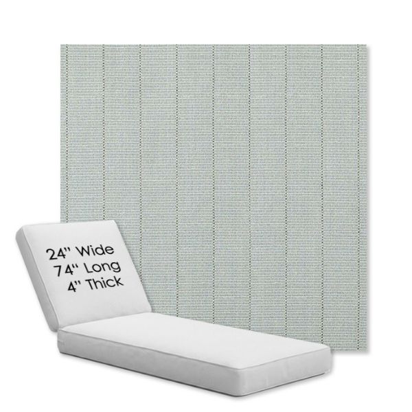 Picture of Kaia Mist | Chaise Lounge Replacement Cushion Boxed Style - SIZE B
