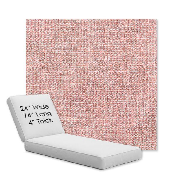 Picture of Kismet Coral | Chaise Lounge Replacement Cushion Boxed Style - SIZE B
