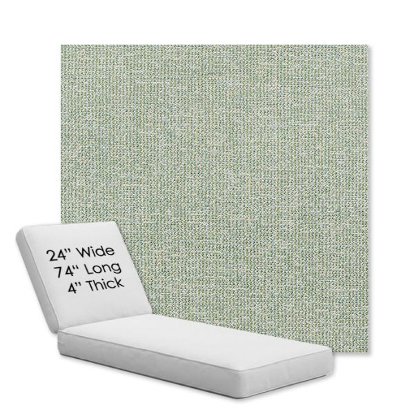 Picture of Kismet Moss | Chaise Lounge Replacement Cushion Boxed Style - SIZE B