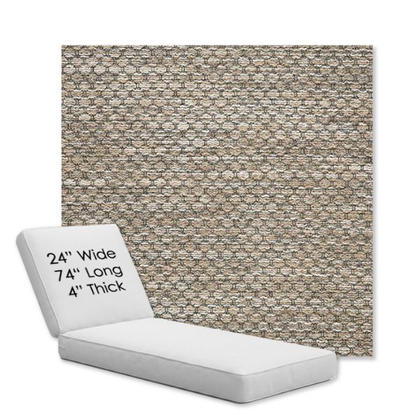 Picture of Litchfield Pebble | Chaise Lounge Replacement Cushion Boxed Style - SIZE B