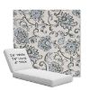 Picture of Martha Floral Periwinkle | Chaise Lounge Replacement Cushion Boxed Style - SIZE B