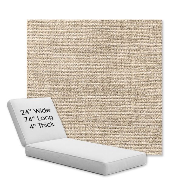 Picture of Momento Parchment | Chaise Lounge Replacement Cushion Boxed Style - SIZE B