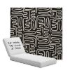 Picture of Nema Newsprint | Chaise Lounge Replacement Cushion Boxed Style - SIZE B