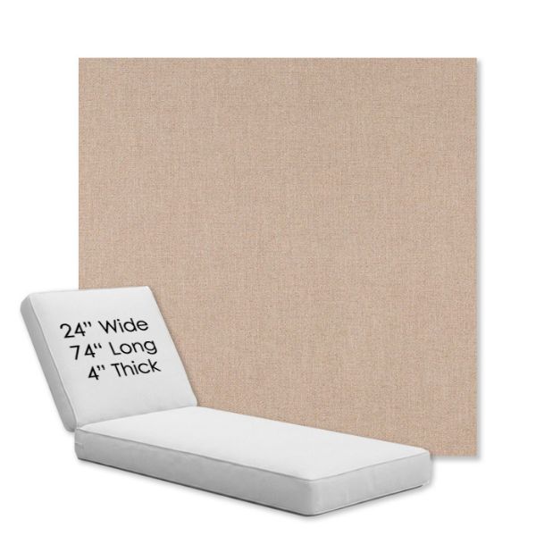 Picture of Nuance Dove | Chaise Lounge Replacement Cushion Boxed Style - SIZE B