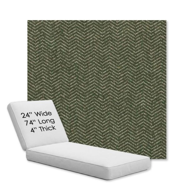 Picture of Odette Fern | Chaise Lounge Replacement Cushion Boxed Style - SIZE B