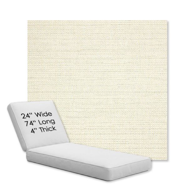 Picture of Piazza Parchment | Chaise Lounge Replacement Cushion Boxed Style - SIZE B