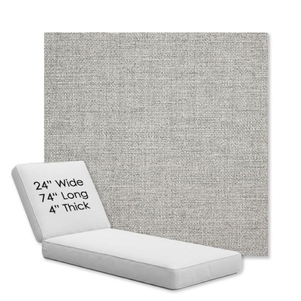 Picture of Piazza Pebble | Chaise Lounge Replacement Cushion Boxed Style - SIZE B