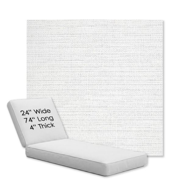 Picture of Piazza White | Chaise Lounge Replacement Cushion Boxed Style - SIZE B