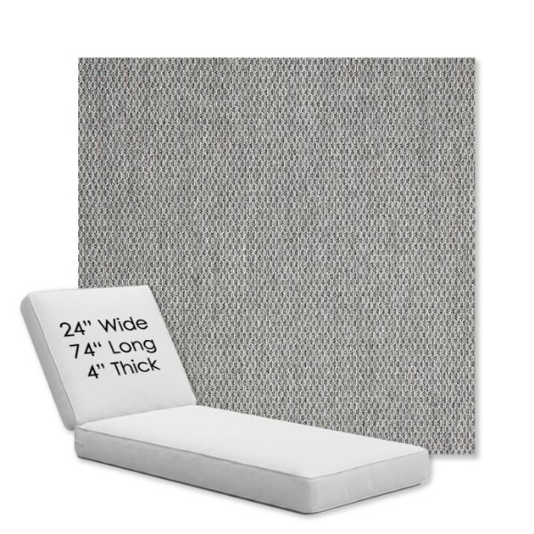 Picture of Pique Ash | Chaise Lounge Replacement Cushion Boxed Style - SIZE B