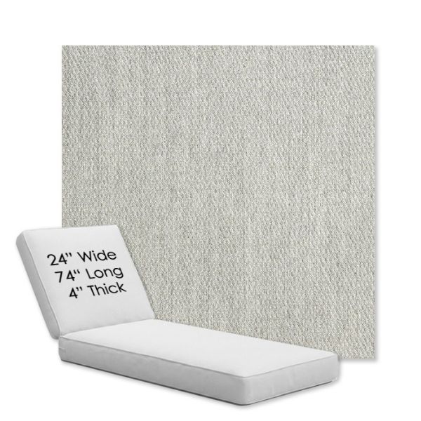 Picture of Pique Gravel | Chaise Lounge Replacement Cushion Boxed Style - SIZE B
