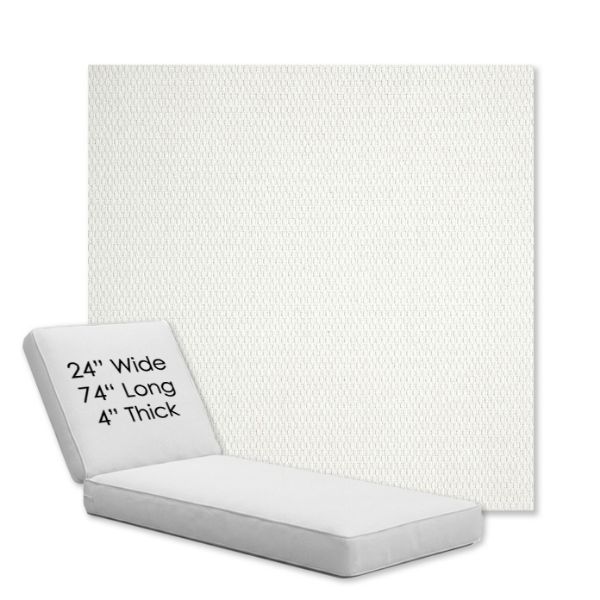 Picture of Pique Salt | Chaise Lounge Replacement Cushion Boxed Style - SIZE B