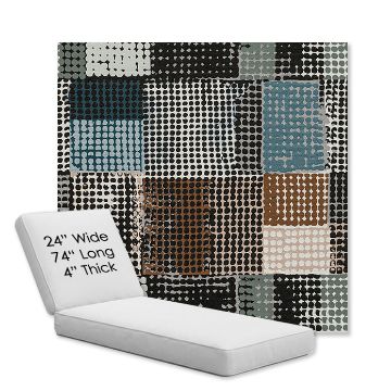 Picture of Pop Fizz | Chaise Lounge Replacement Cushion Boxed Style - SIZE B