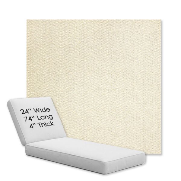 Picture of Posh Salt | Chaise Lounge Replacement Cushion Boxed Style - SIZE B