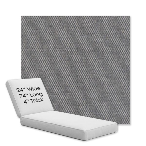 Picture of Proof Slate | Chaise Lounge Replacement Cushion Boxed Style - SIZE B