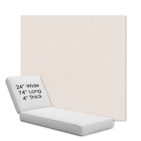 Picture of Proof Snow | Chaise Lounge Replacement Cushion Boxed Style - SIZE B