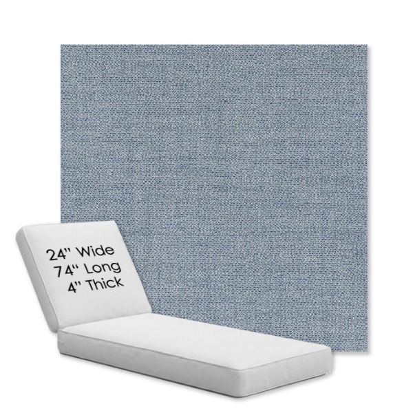 Picture of Remix Denim | Chaise Lounge Replacement Cushion Boxed Style - SIZE B