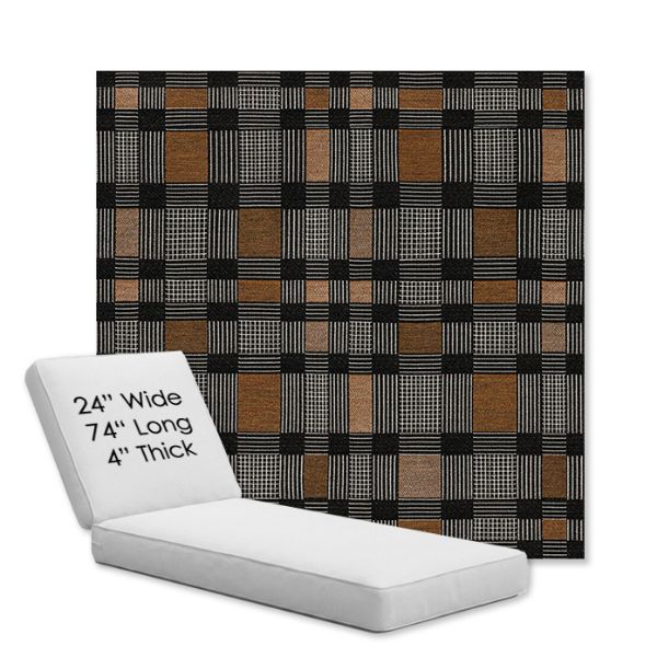 Picture of Rubix Center City | Chaise Lounge Replacement Cushion Boxed Style - SIZE B