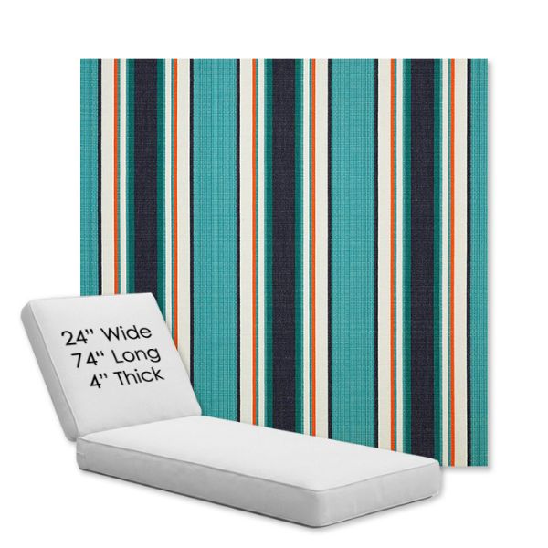 Picture of Token Surfside | Chaise Lounge Replacement Cushion Boxed Style - SIZE B