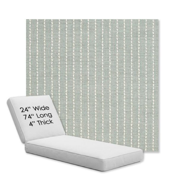 Picture of Trail Sky | Chaise Lounge Replacement Cushion Boxed Style - SIZE B