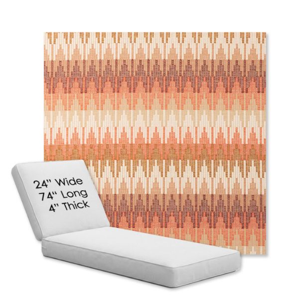 Picture of Valley Desert | Chaise Lounge Replacement Cushion Boxed Style - SIZE B