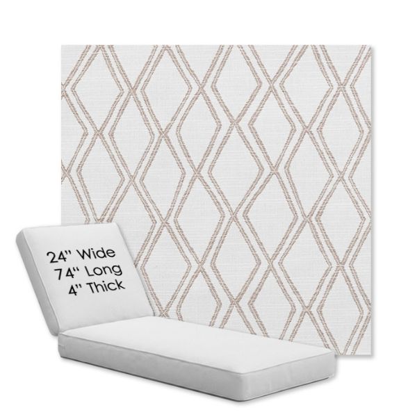Picture of Voyage Dune | Chaise Lounge Replacement Cushion Boxed Style - SIZE B