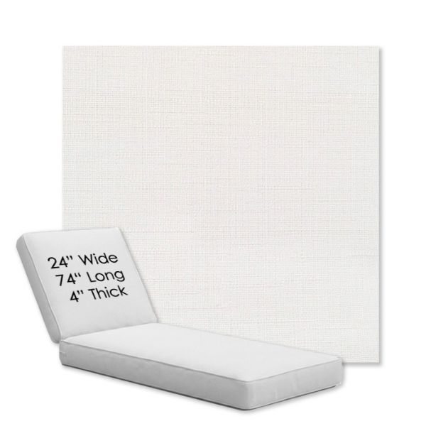 Picture of Willa Snow | Chaise Lounge Replacement Cushion Boxed Style - SIZE B