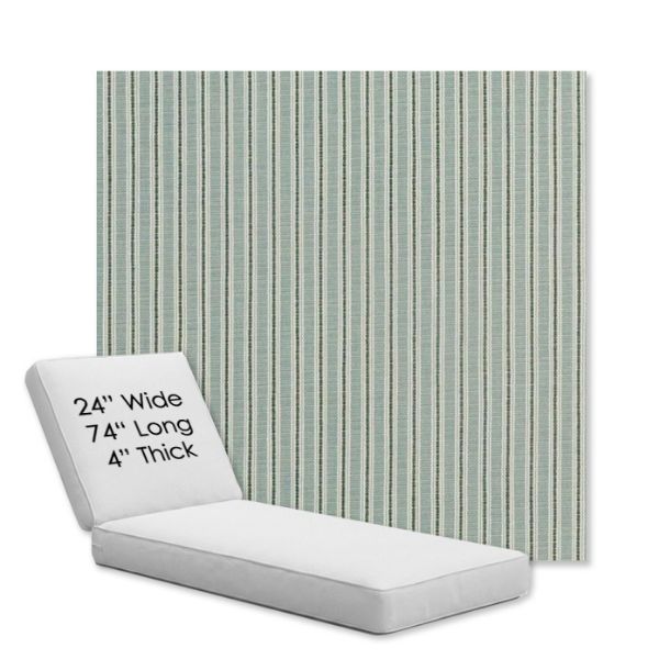 Picture of William Rosemary | Chaise Lounge Replacement Cushion Boxed Style - SIZE B