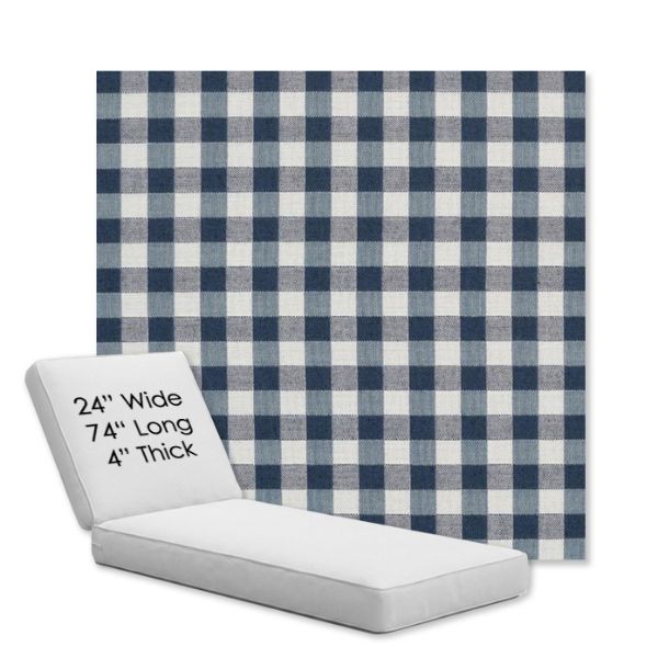 Picture of Above Denim | Chaise Lounge Replacement Cushion Boxed Style - SIZE B