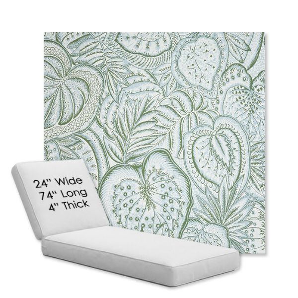 Picture of Sensibility Spring | Chaise Lounge Replacement Cushion Boxed Style - SIZE B