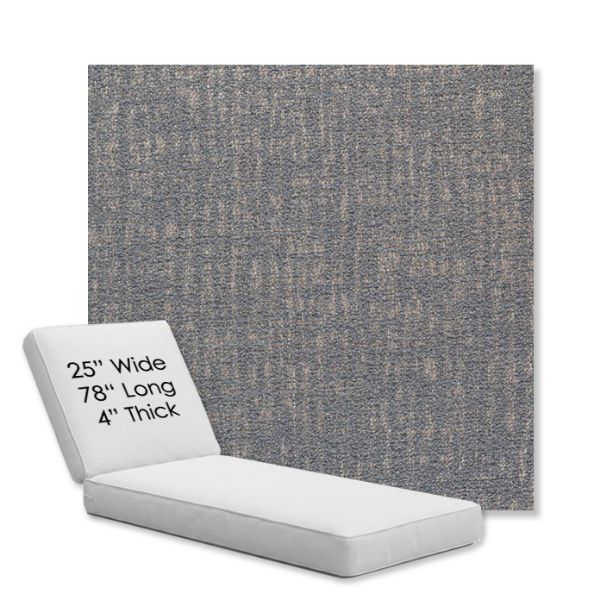 Picture of Abstraction Denim | Chaise Lounge Replacement Cushion Boxed Style - SIZE C