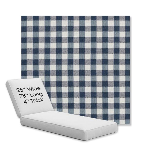 Picture of Above Denim | Chaise Lounge Replacement Cushion Boxed Style - SIZE C