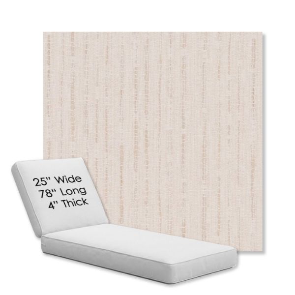 Picture of Abundant Parchment | Chaise Lounge Replacement Cushion Boxed Style - SIZE C