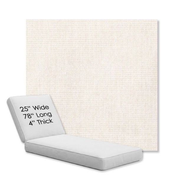 Picture of Ambrose Linen | Chaise Lounge Replacement Cushion Boxed Style - SIZE C