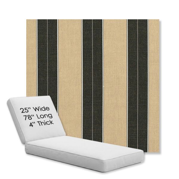 Picture of Berenson Tuxedo | Chaise Lounge Replacement Cushion Boxed Style - SIZE C