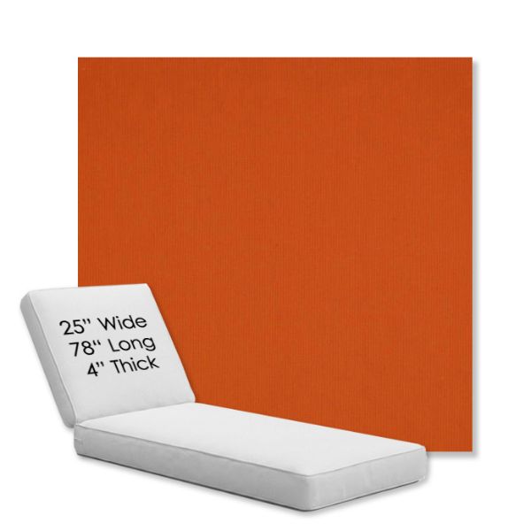 Picture of Canvas Pumpkin | Chaise Lounge Replacement Cushion Boxed Style - SIZE C