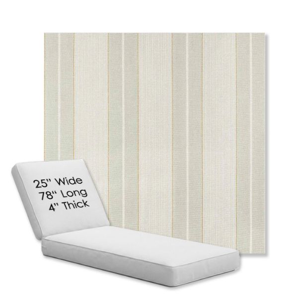 Picture of Carlo Celery | Chaise Lounge Replacement Cushion Boxed Style - SIZE C