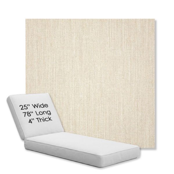 Picture of Cast Pumice | Chaise Lounge Replacement Cushion Boxed Style - SIZE C