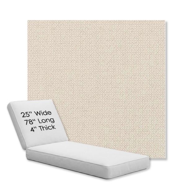 Picture of Charmer Parchment | Chaise Lounge Replacement Cushion Boxed Style - SIZE C