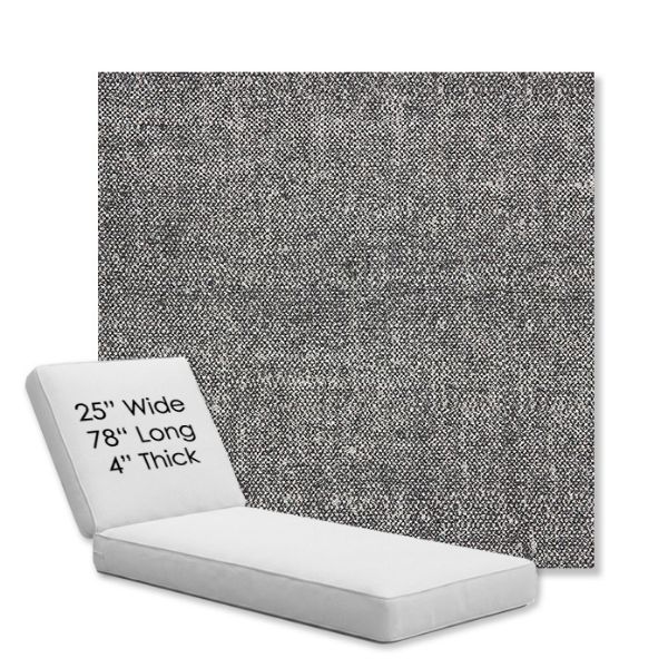 Picture of Chartres Granite | Chaise Lounge Replacement Cushion Boxed Style - SIZE C
