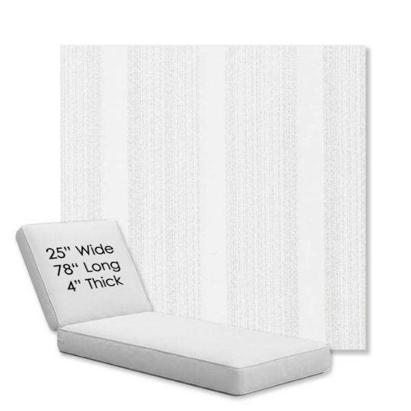 Picture of Compose Linen | Chaise Lounge Replacement Cushion Boxed Style - SIZE C