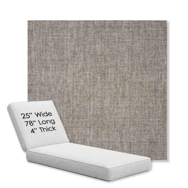 Picture of Crush Ash | Chaise Lounge Replacement Cushion Boxed Style - SIZE C